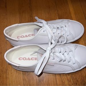 COACH Women’s Optic White Citysole Platform Leather Sneaker. Excellent condition
